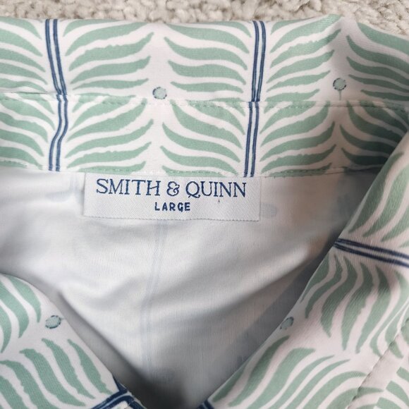 Smith And Quinn Polo Shirt Mens Size Large L All Over Print Golf Club Floral US - Picture 4 of 7